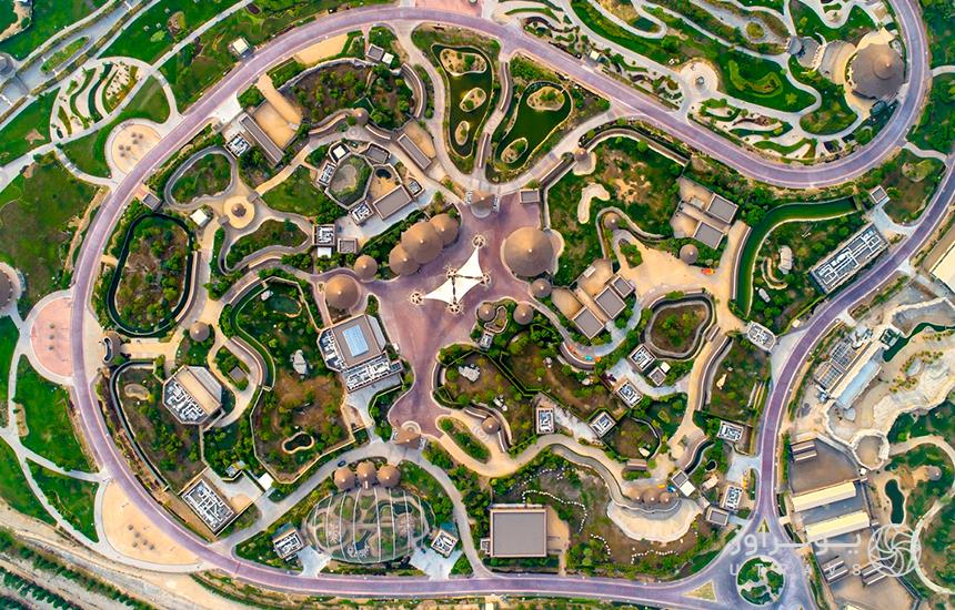 Aerial Photo of Dubai Safari Park villages